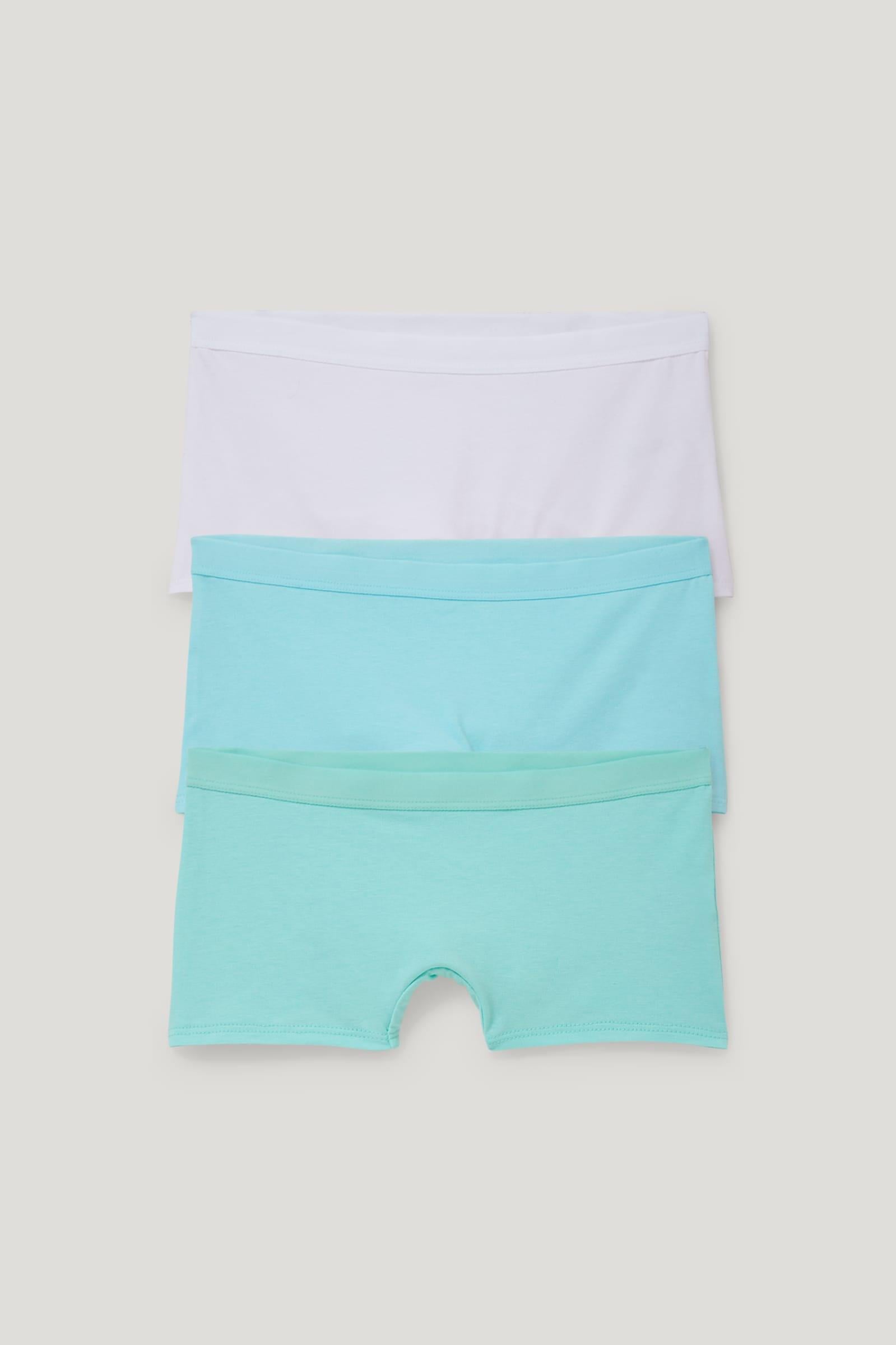 Трусики C&A 3 шт. 158-164 см Біло-бірюзовий (КК848542194600)