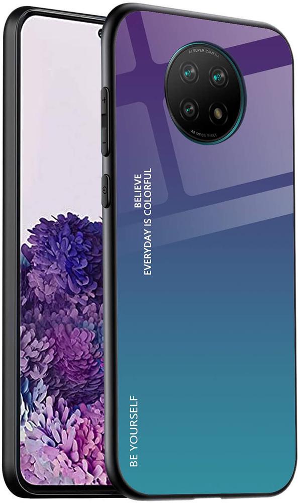 Стеклянный Чехол Glass Case для Xiaomi Redmi Note 9T Violet (20992-2F)