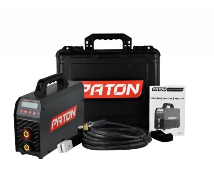 Сварочный инверторный аппарат PATON PRO-250 7,9 кВА 250 А ручная дуговая и кейс (22079)