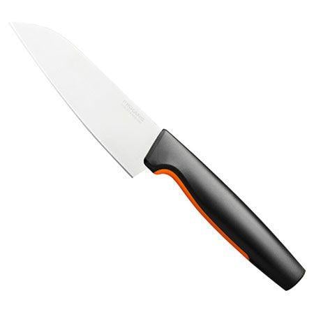 Шеф-нож поварской европейский малый Fiskars Functional Form 52 HRC нержавеющая сталь эргономичная ручка с покрытием 120 мм (1756260591)