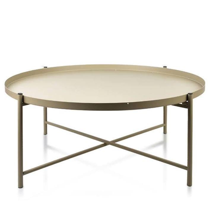 Столик металлический журнальный LUCAS BEIGE 76 5 см (30197)