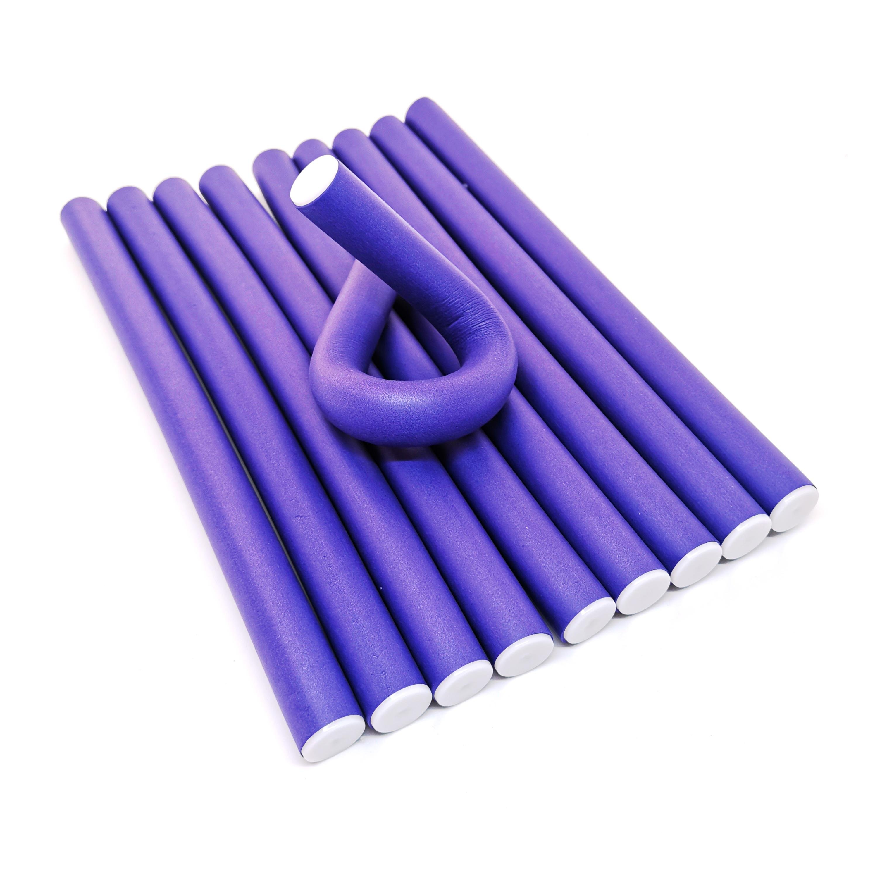 Бігуді-бумеранги з пінорезини 18 мм/ 10 шт. Фіолетовий