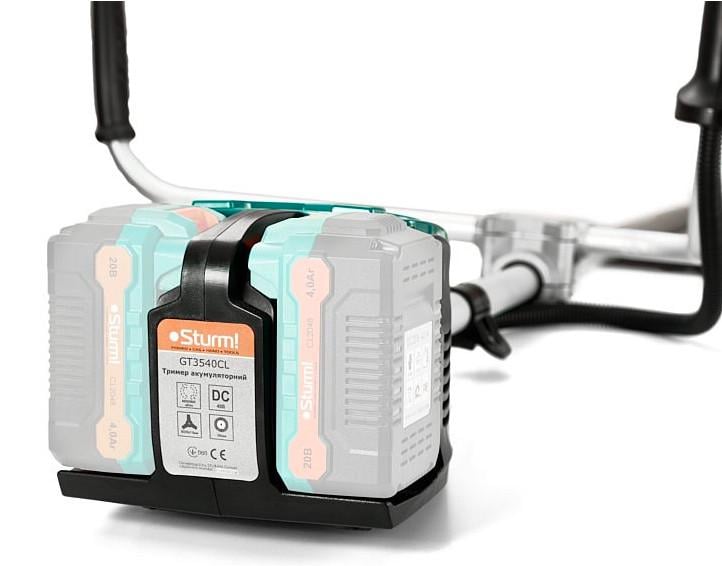 Триммер аккумуляторный Sturm GT3540CL 2616945312 40 В 2х20 В 350 мм - фото 5