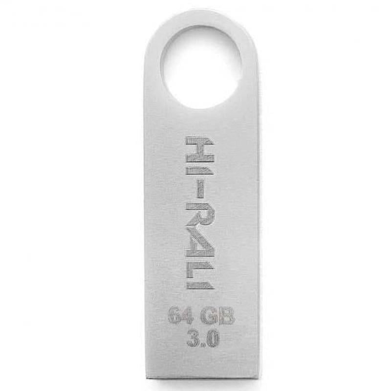 Флеш-накопитель USB 3.0 Hi-Rali Shuttle 64 GB Серебряный (00000069311_1)