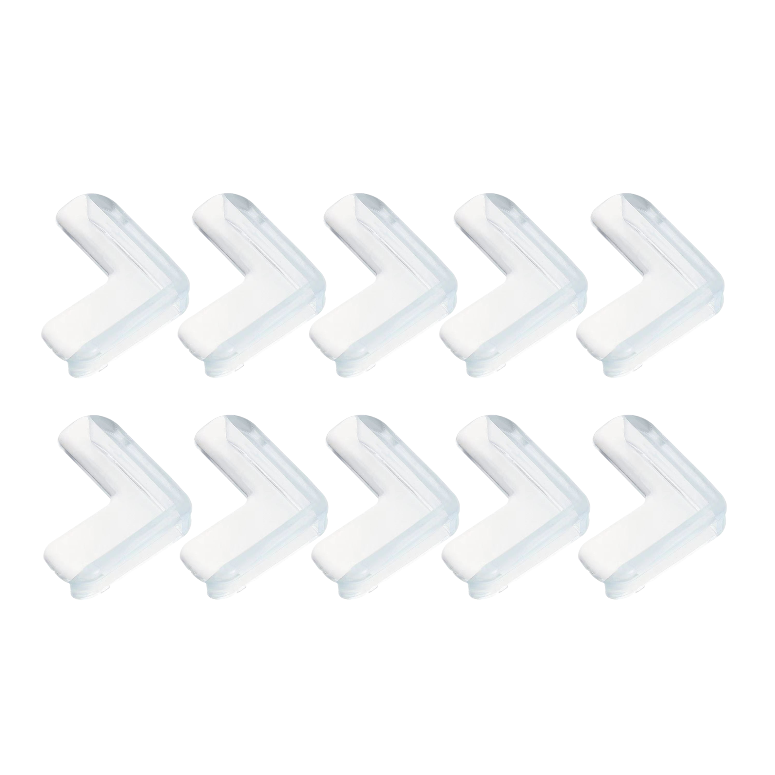 Накладки силиконовые защитные на углы прямые Прозрачный 10 шт. (U9294)