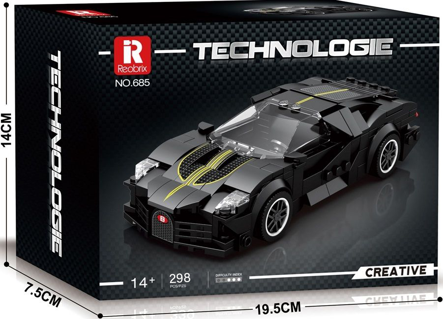 Конструктор гоночный автомобиль Reobrix 685 298 детали - фото 7 Конструктор гоночный автомобиль Reobrix 685 298 детали - фото 7