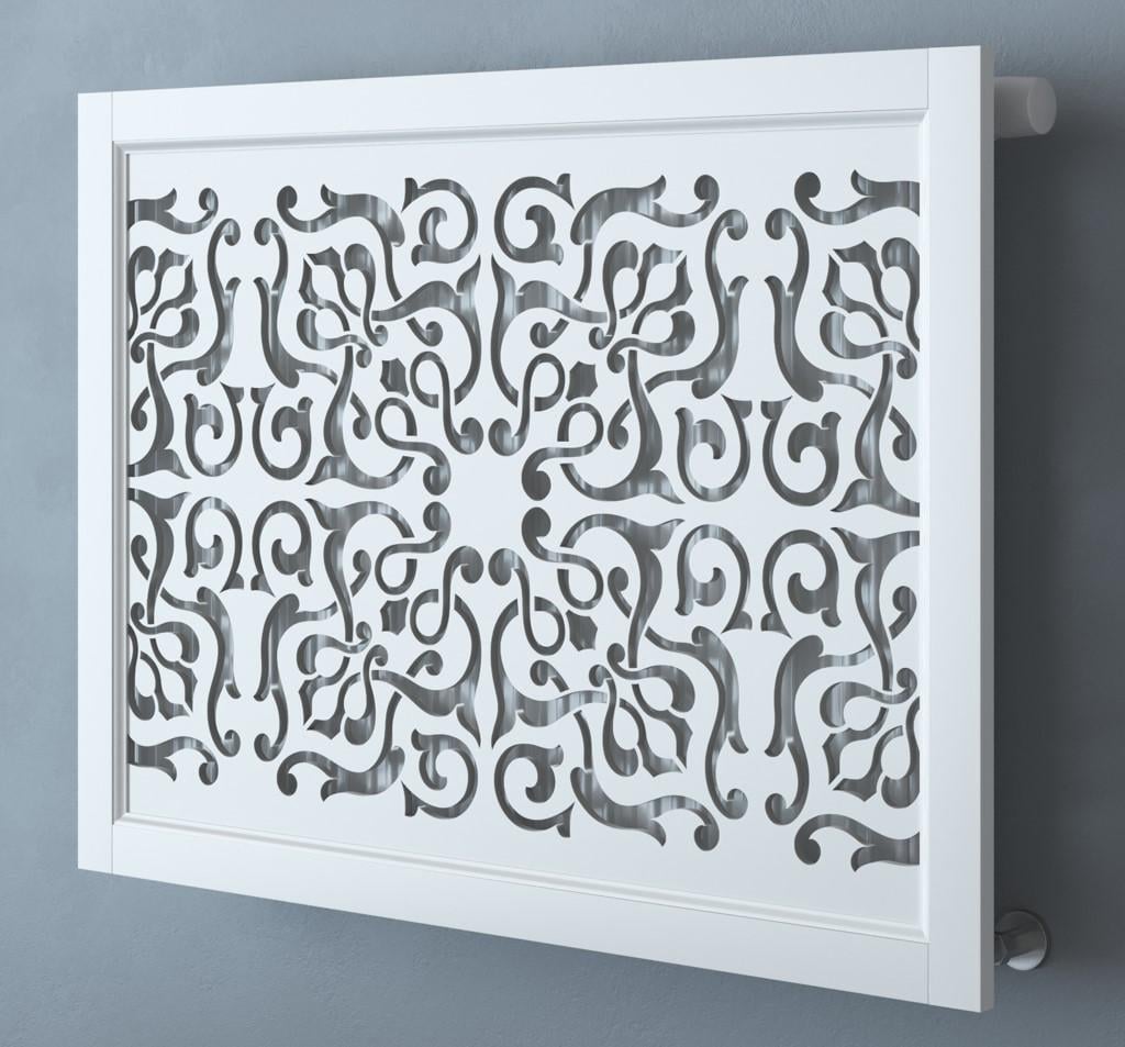 Экран-решетка декоративная на батарею отопления R85-F80 Белый (26511314)