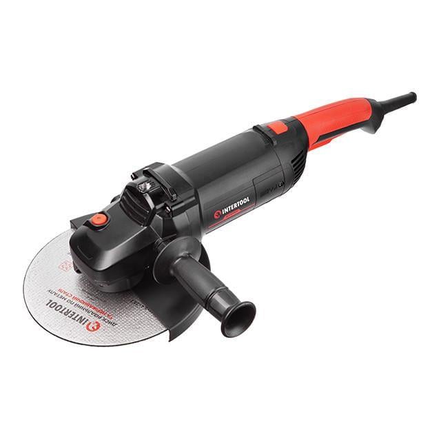 Шліфмашина кутова Intertool WT-0228 2,4 кВт 6300 об/хв 230 мм плавний пуск