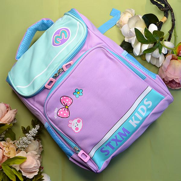 Шкільний рюкзак Kids 1-7 26х43х16 см клас Бузковий (2336051)