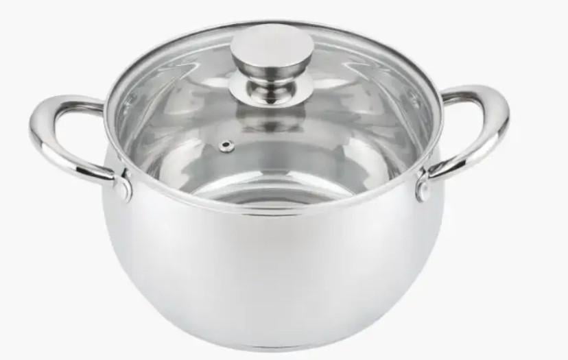 Каструля Sesame індукцією та скляною кришкою 2,6 л 18х10,5 см Каструля Sesame індукцією та скляною кришкою 2,6 л 18х10,5 см