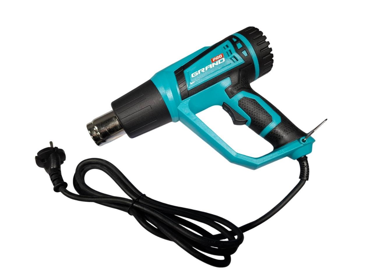 Фен будівельний Grand ФП-2500 450-600°С 300-500 л/хв 2 режими 2000 Вт (321323) - фото 2