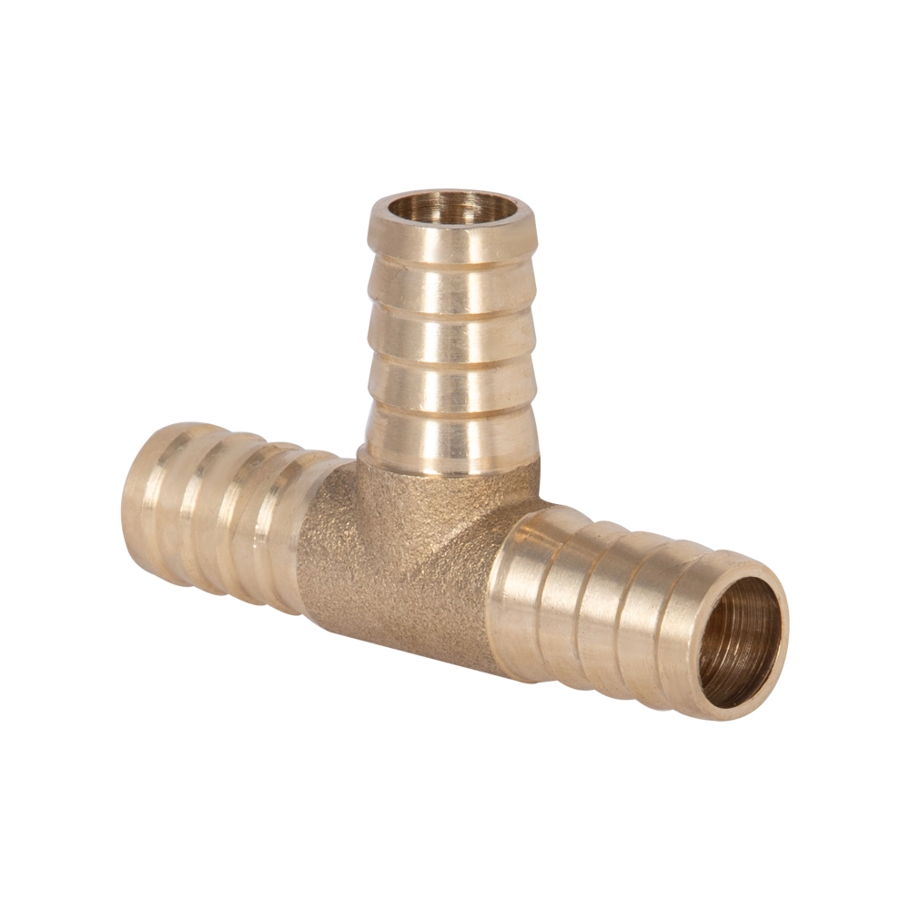 Тройник латунный SD Plus SD41714 ⌀ 14 мм ЗЗЗ елочка Желтый (SD00047866) - фото 3