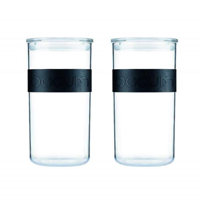Набор банок с крышками Bodum Presso 2 шт. 2 л Прозрачный (2677627) Набор банок с крышками Bodum Presso 2 шт. 2 л Прозрачный (2677627)