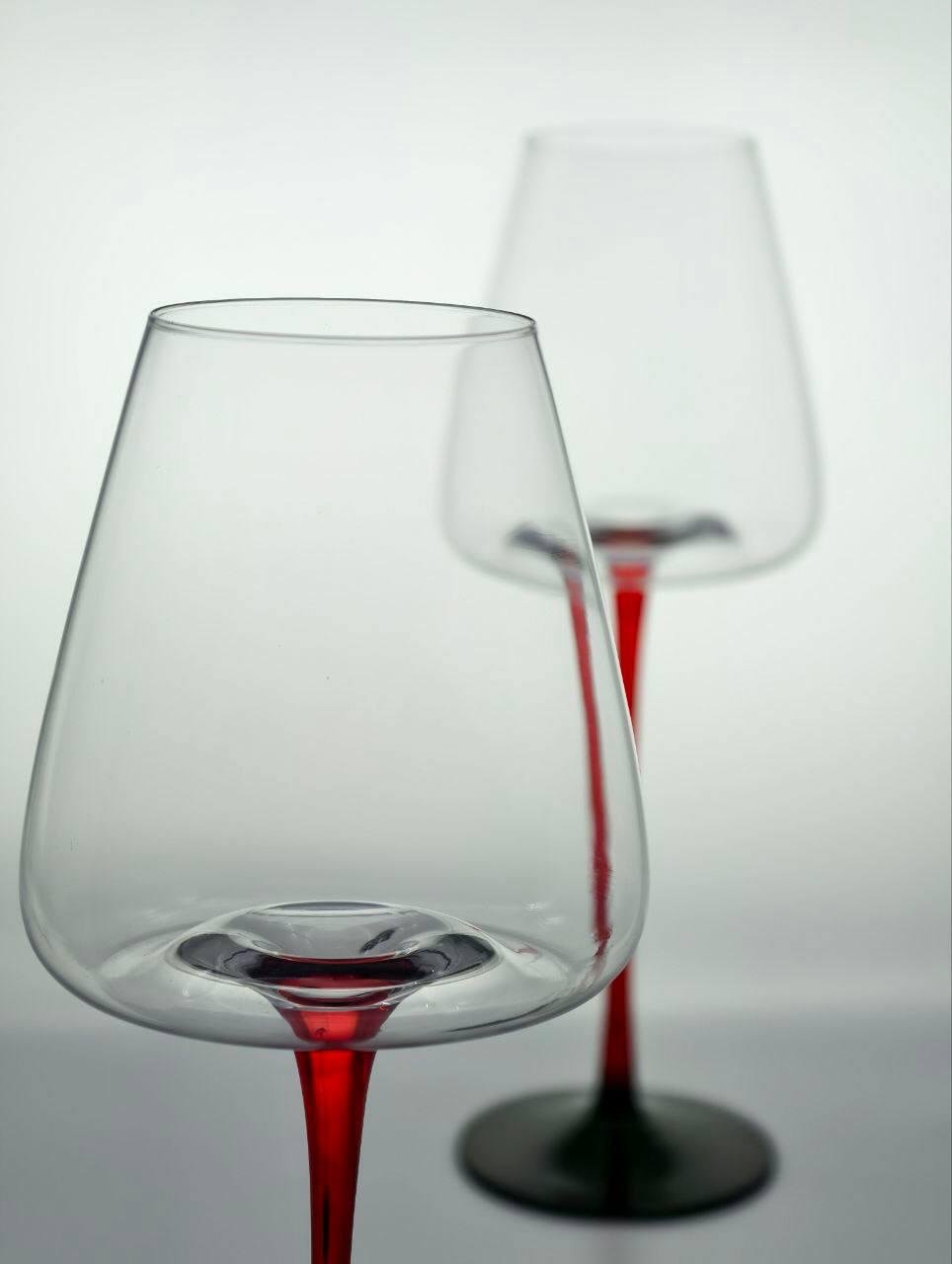 Набір келихів Червоний стиль 6 шт. 570 мл Прозорий (102-776) - фото 4 Набір келихів Червоний стиль 6 шт. 570 мл Прозорий (102-776) - фото 4