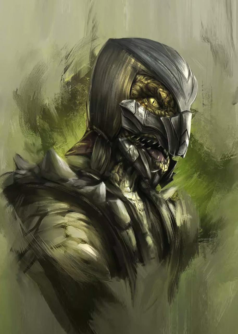 Картина постер Gee! Mortal Kombat Мортал Комбат Рептилія 40х60 см MK.09.120