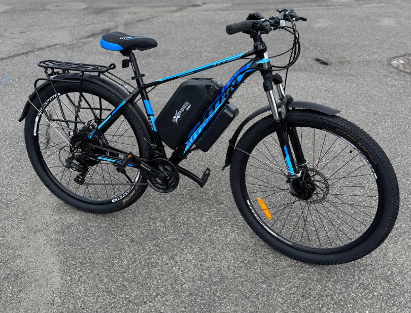 Велосипед з Е-комплектом з багажником Arena 2025 48 В 1000 Вт MXSUS 24 Ah до 85 км запас ходу 29"