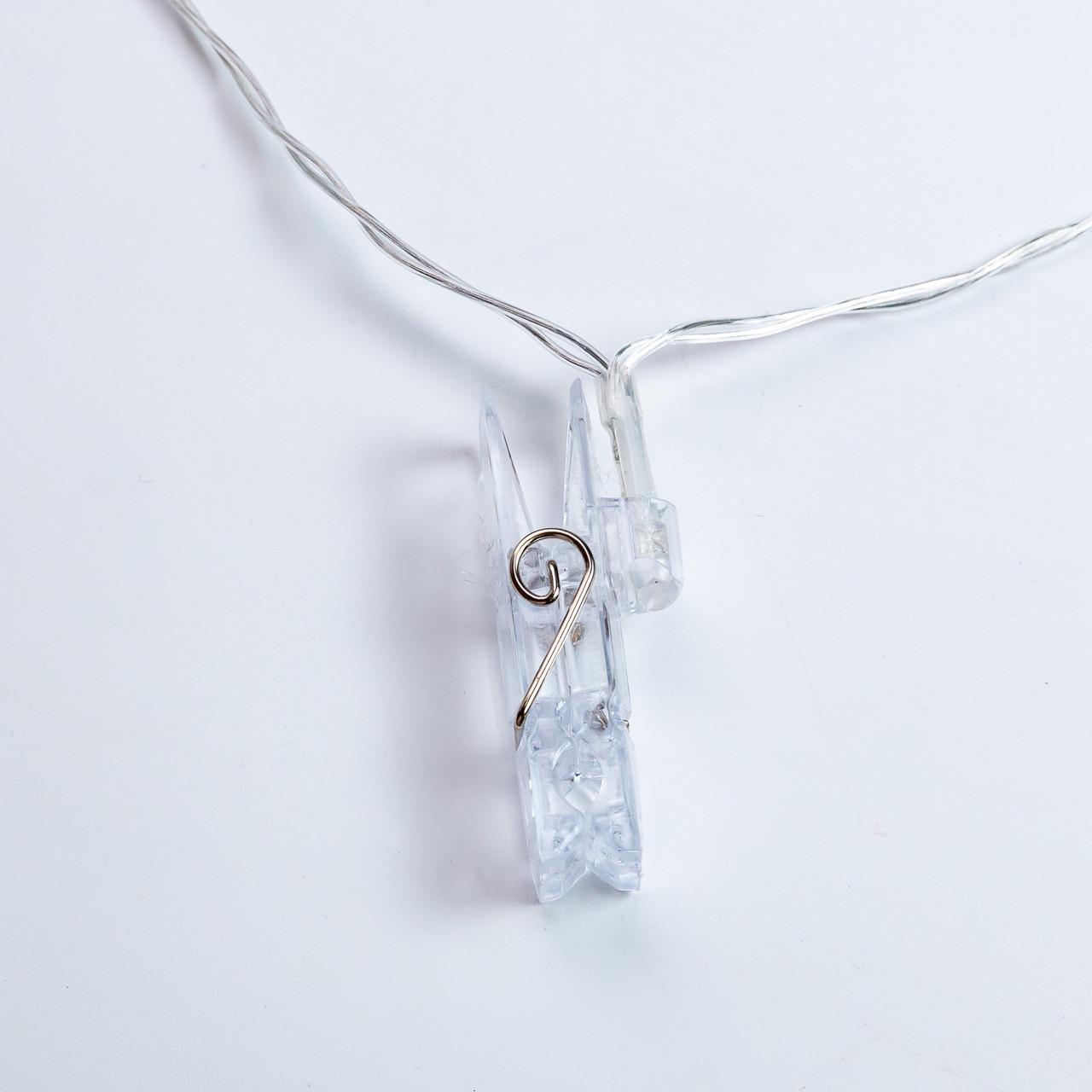 Гірлянда-нитка із прищіпками для фото 20 LED 5,2 м (A65) - фото 4