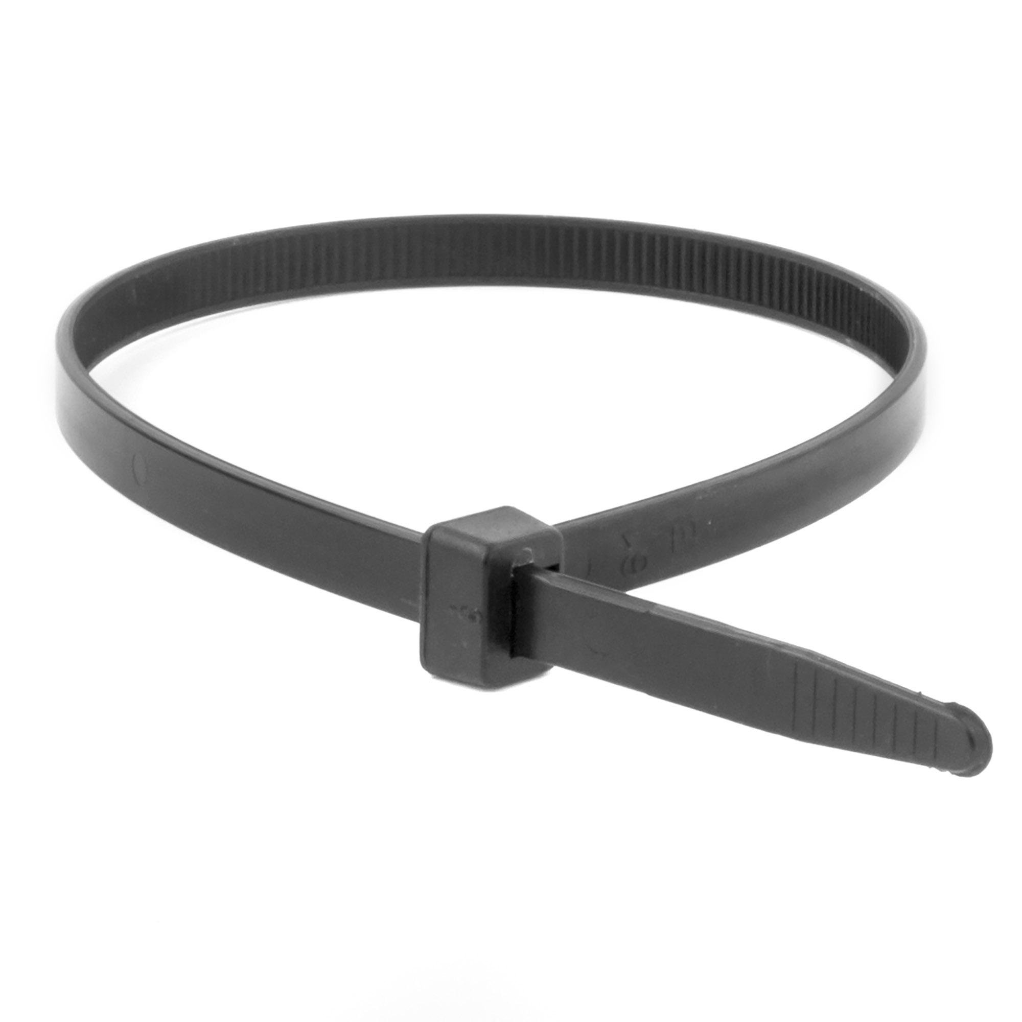 Стяжка-хомут кабельная ДКС Quadro полиамид 250х4,6 мм 1 шт. Черный (25316U)