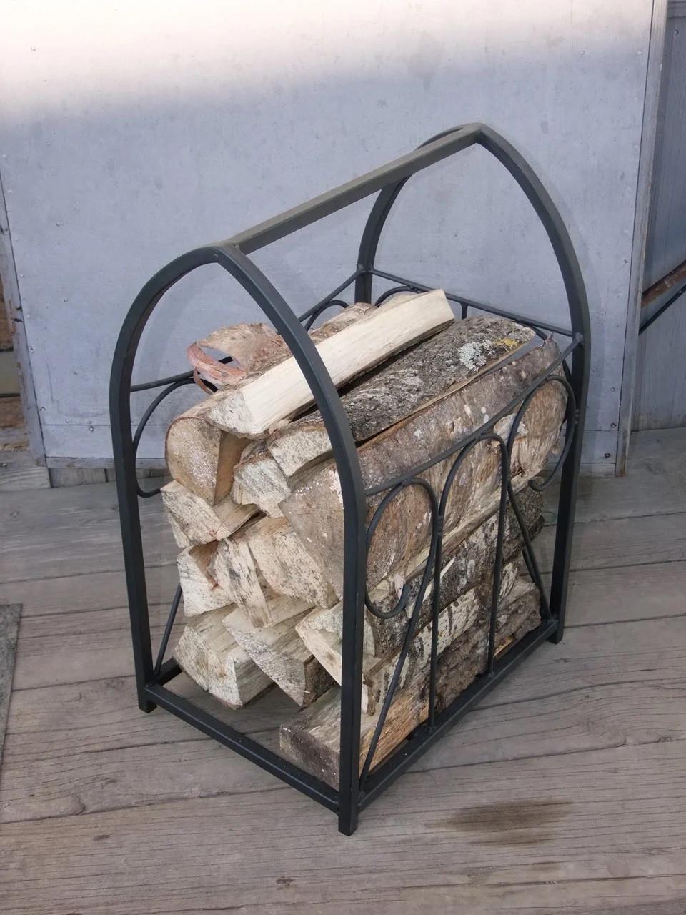 Дровница Komped OL-ДК13/1 из металла в стиле лофт 300х300х500 мм