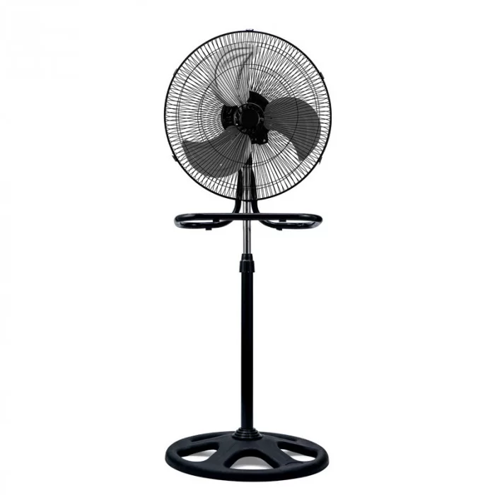 Вентилятор напольный/настольный Wimpex 1807 3в1 настенный охладитель с 3 скоростями Черно-серебристый (5-18-WX-1807)