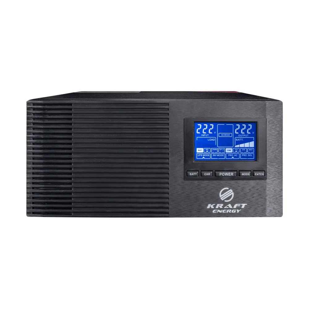 Источник бесперебойного питания Kraft KRF-AVR1000VA 800W 12V с правильной синусоидой для котлов 10А 20А (37212) Источник бесперебойного питания Kraft KRF-AVR1000VA 800W 12V с правильной синусоидой для котлов 10А 20А (37212)