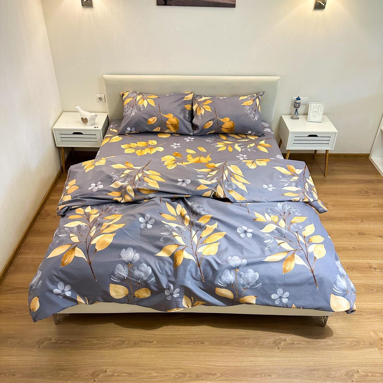 Постільна білизна Lelit полікотон полуторний Сірий (P-0107)