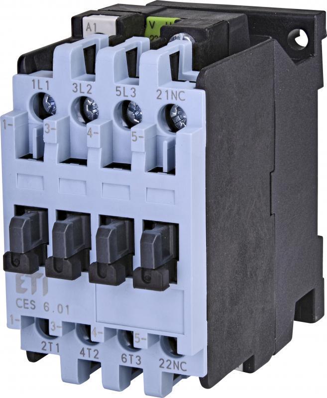 Контактор-пускатель ETI CES 6.01 6А 230 В 1NC (4646506)