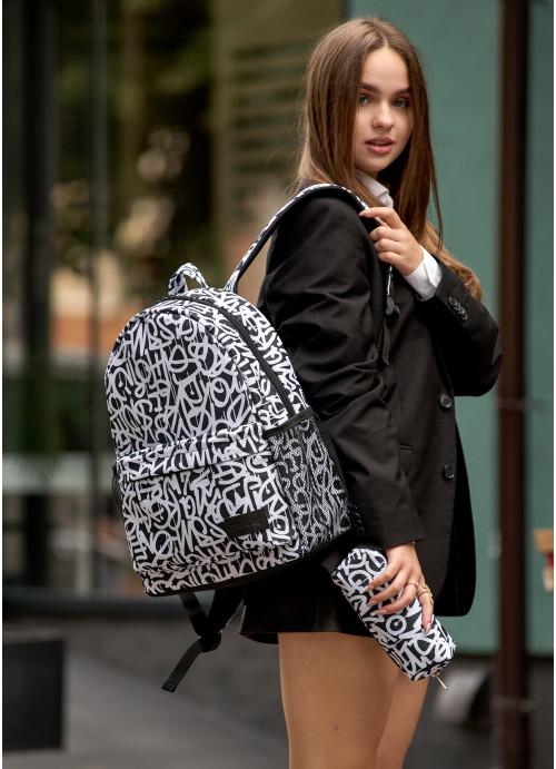 Городской рюкзак женский Sambag Graphity молодежный тканевый с пеналом (5920271540)