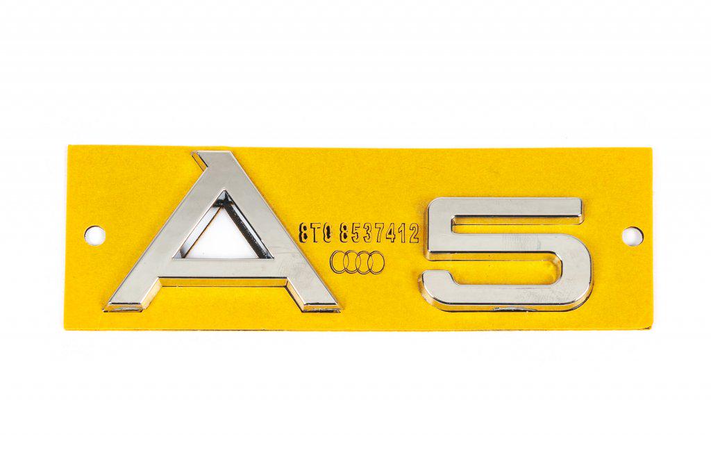 Надпись A5 8t08537412 Davs Auto для Audi A5 2007-2015 гг. abs-пластик Хром