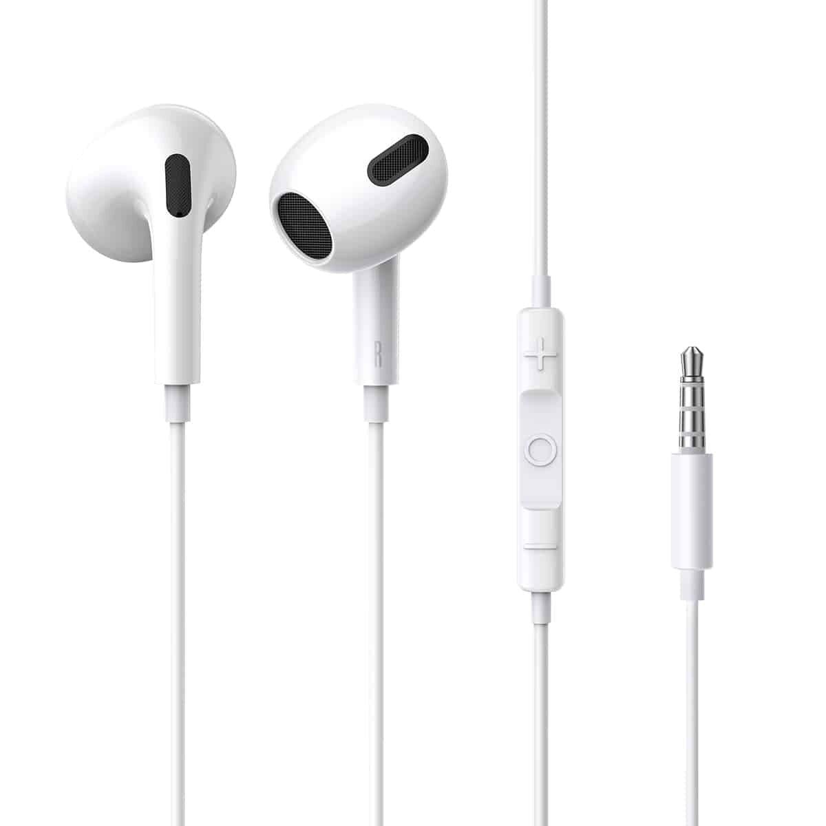 Наушники BASEUS Encok lateral in-ear Wired Earphone H17 White 1,1 м 3,5 мм (573134)