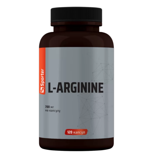 Аминокислота L-аргинин Sporter L-Arginine 700 мг 120 капсул