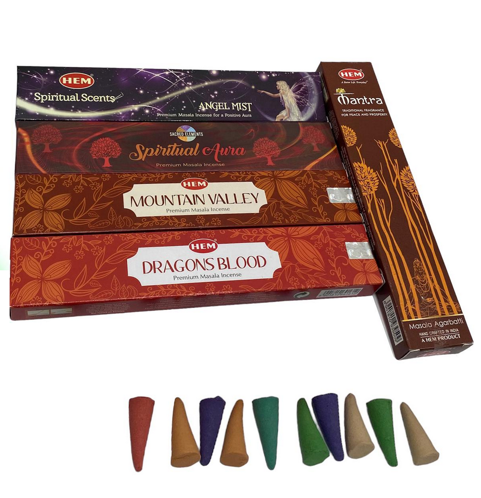 Набор благовоний Зеленый дракон Плюс подставка (NN086)