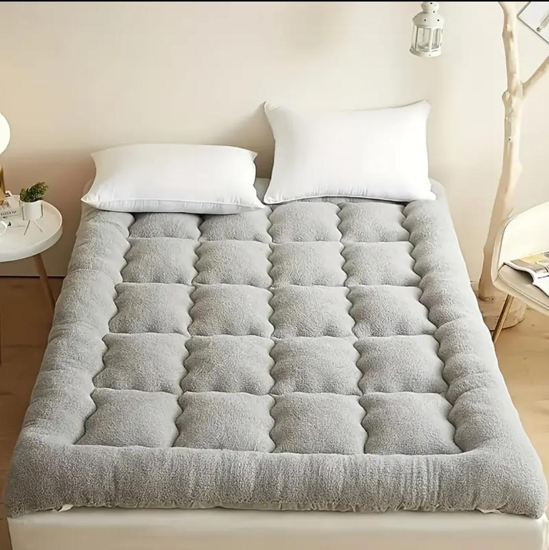 Матрас футон с эффектом памяти полноразмерный складной утолщенный 90х200 см Серый (2525185431)