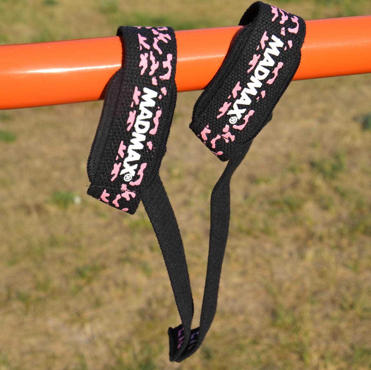 Ламки для тяги MadMax Camo Power Wrist Straps Camo/Pink (MFA-275-PNK-U) - фото 7