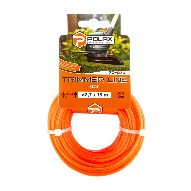 Жилка для триммера Polax "Звезда" 2,7 мм 15 м (70-073)