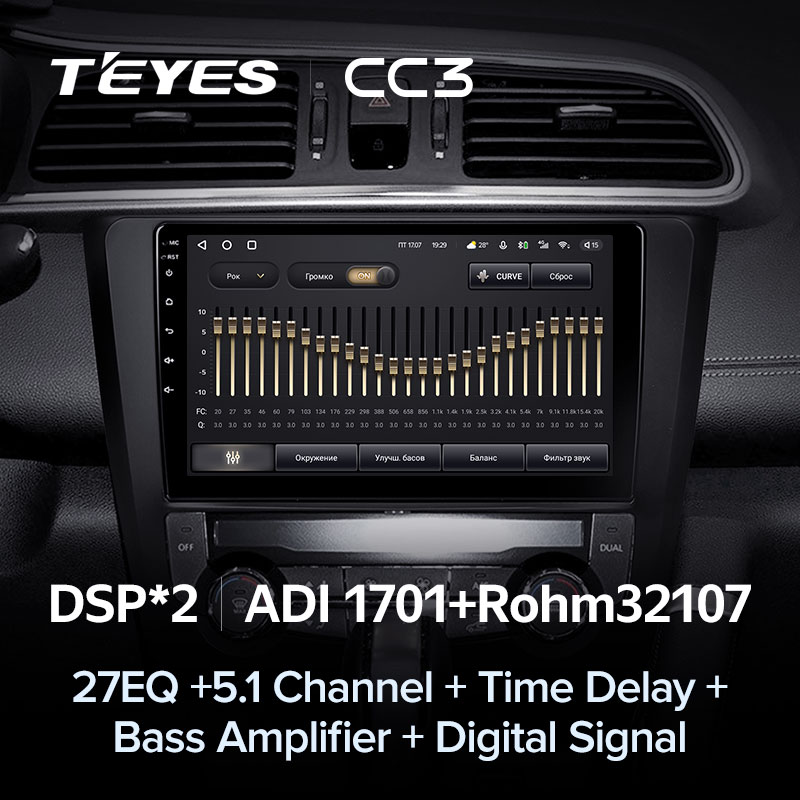 Автомагнитола штатная Teyes для Renault Kadjar 2015-2017 Android CC3 3+32G Wi-Fi/4G вариант B (1488533993) - фото 6