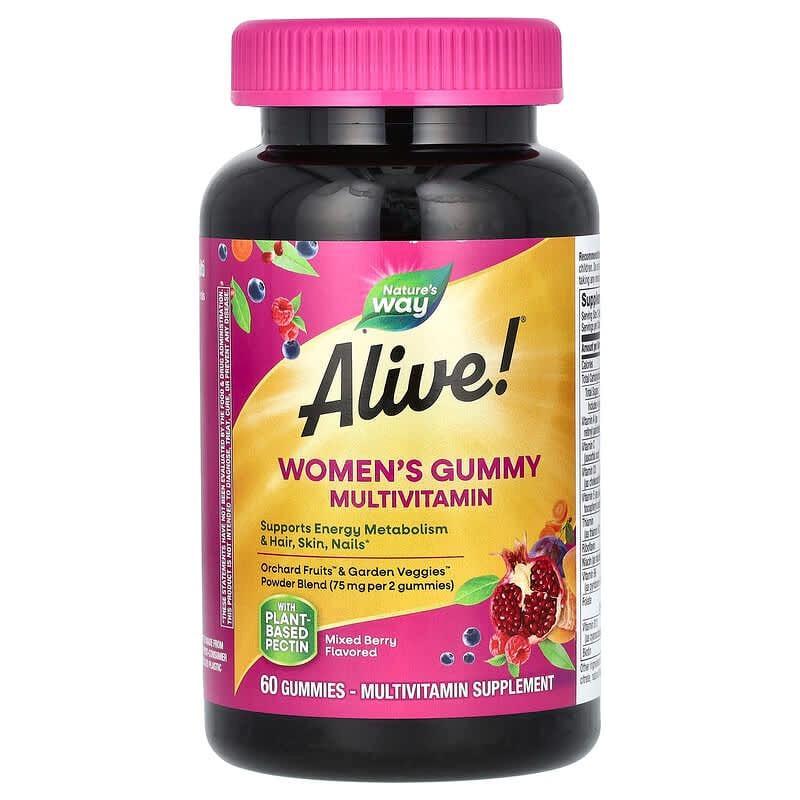 Мультивитаминный комплекс для женщин Nature's Way Alive Women's Gummy Multivitamin 60 мармеладок (2190902476)