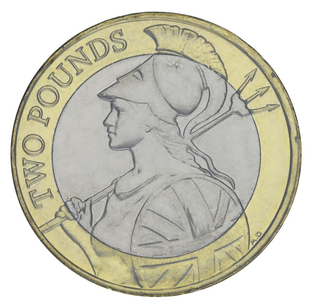 Коллекционная монета Великобритания 2 фунта 2015 Британия UNC (М05183)