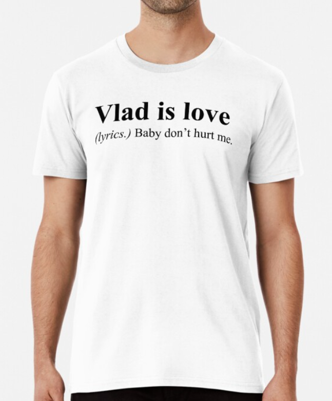 Футболка мужская Stedman с принтом Vlad is love S Белый (ИМ33-7)