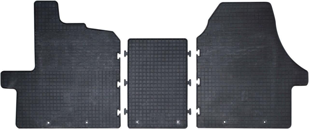 Коврики автомобильные в салон Budget Fiat Ducato с 06 г.в. 3 шт. Черный (15293178)