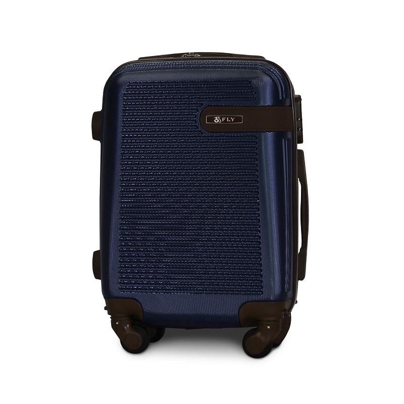 Валіза Fly 1101 міні 52х37х20 см ручна поклажа на 4 колесах Темно-синій