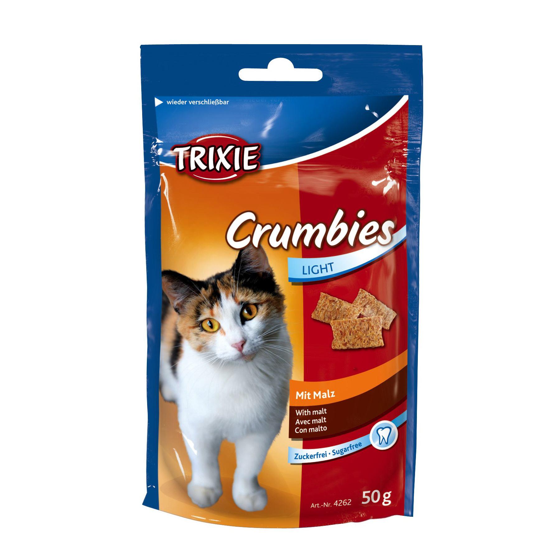 Витамины Trixie для кошек Crumbies with Malt для выведения комочков шерсти 50 г (4262)