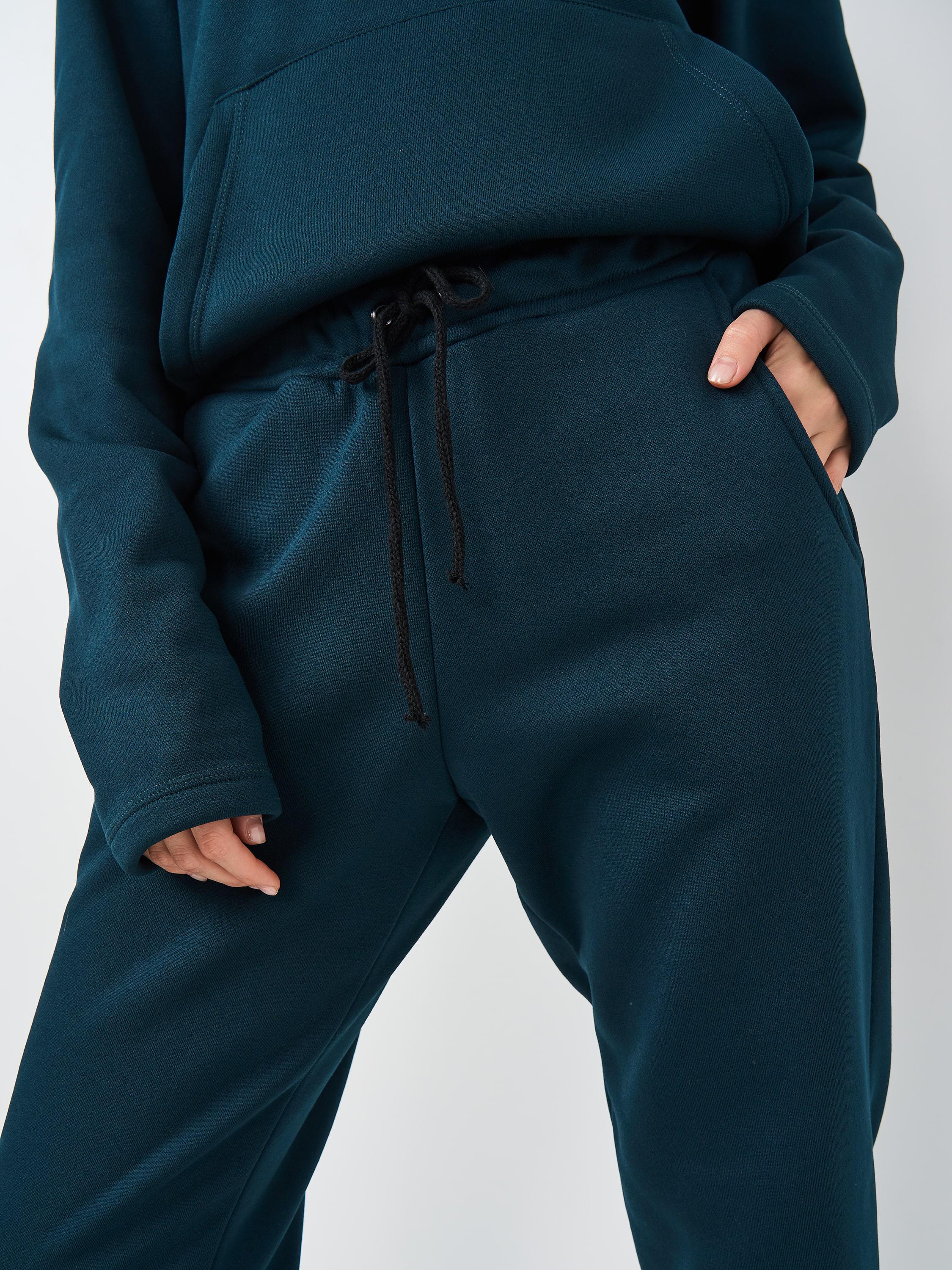 Костюм спортивный женский на флисе Пинки р. 48 Зеленый - фото 4