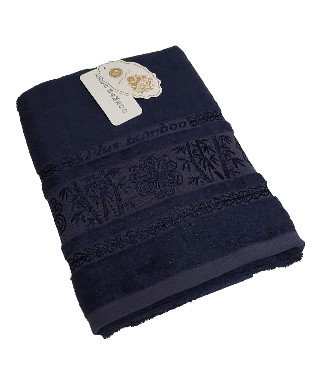 Полотенце бамбуковое банное Philippus 70х140 Синий (05811)