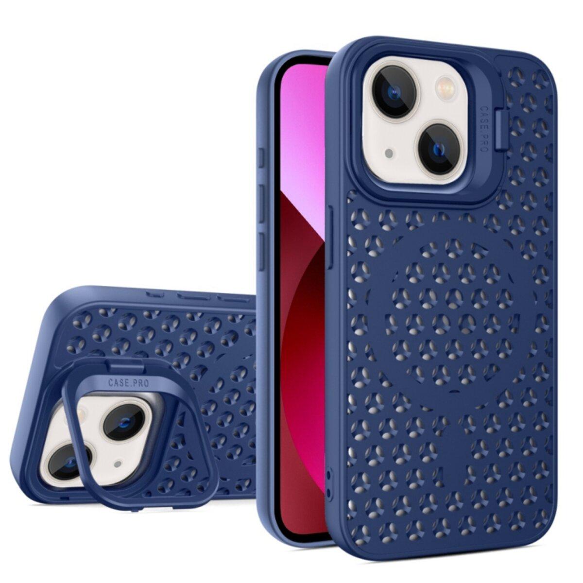 Противоударный чехол с подставкой Cosmic Grater Stand for Apple iPhone 13 Blue