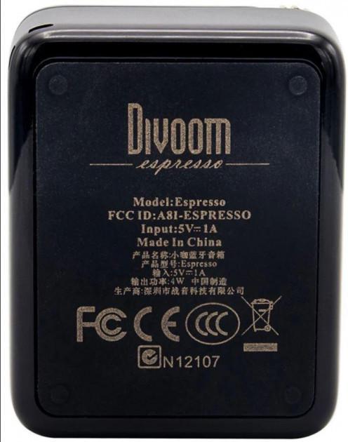 Колонка портативная DIVOOM Espresso 5 Вт Вlack - фото 6