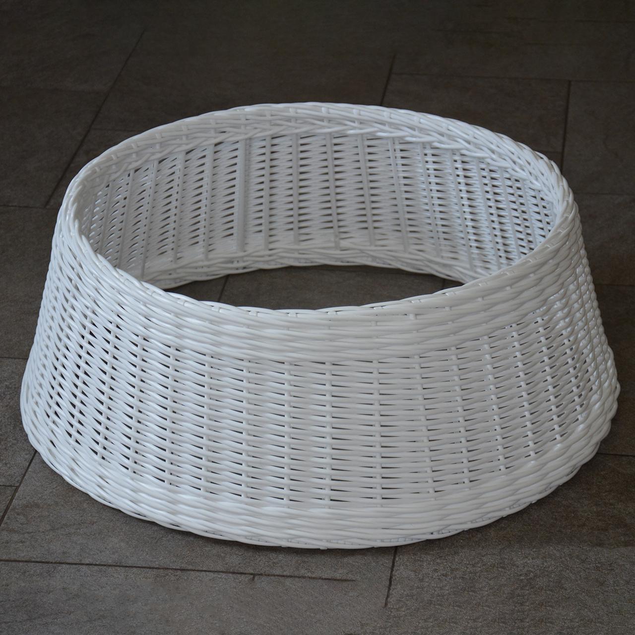 Подставка-юбка под елку плетеная из искусственного ротанга/ручной работы XXL Белый - фото 10 Подставка-юбка под елку плетеная из искусственного ротанга/ручной работы XXL Белый - фото 10