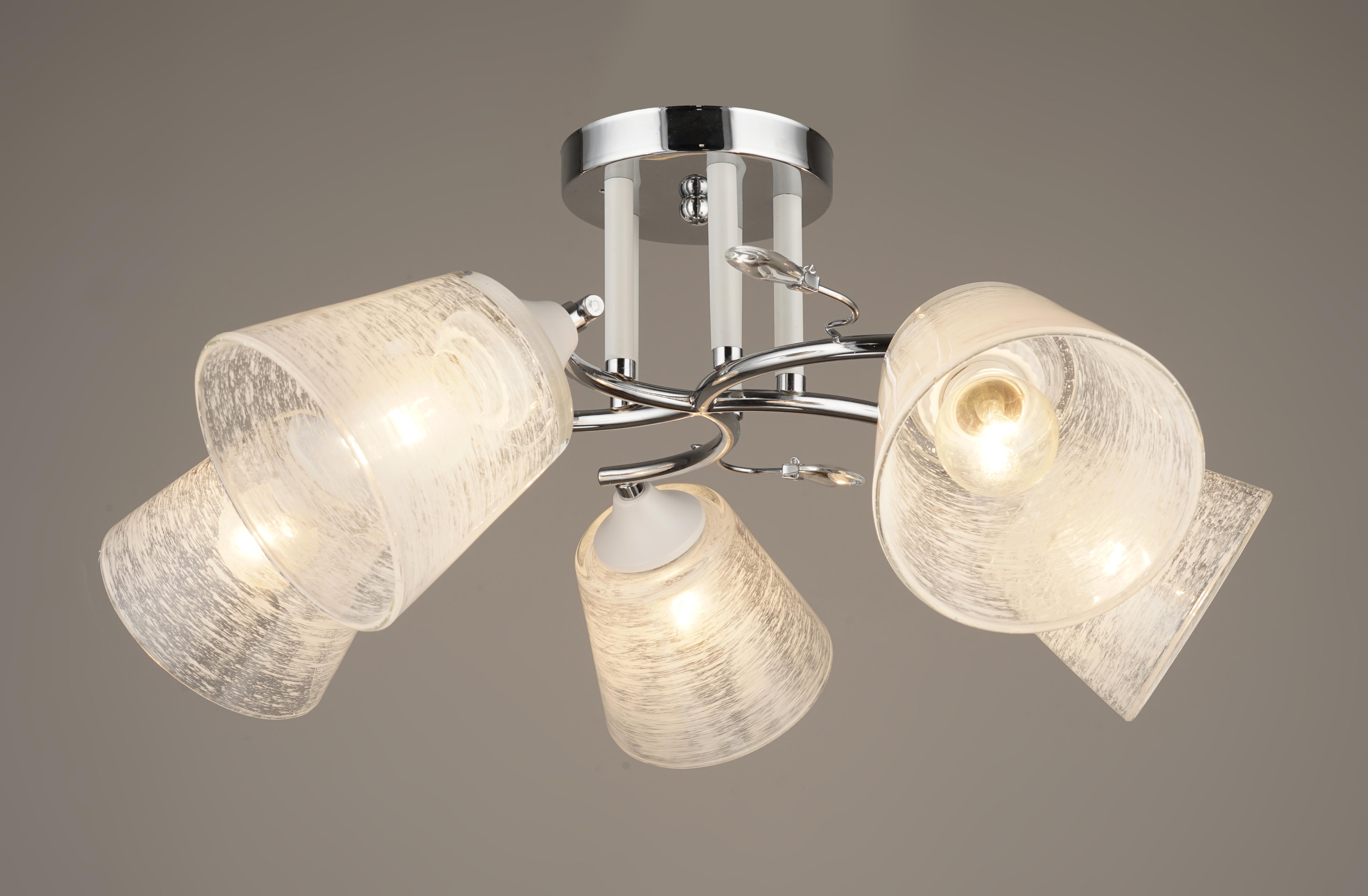 Люстра декоративная Sirius B C1423/5 CH+WT (000040575) Люстра декоративная Sirius B C1423/5 CH+WT (000040575)