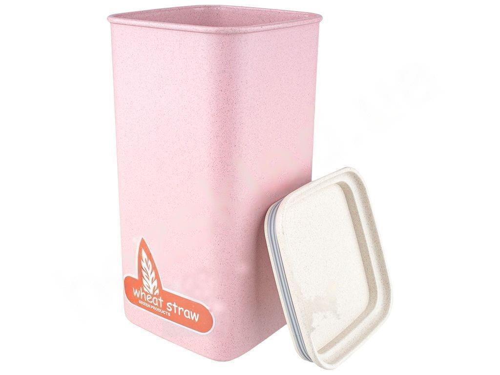 Банка для хранения Stenson Эко R87780 из пшеничной шелухи 1,65 л 10,5х21 см (552476)