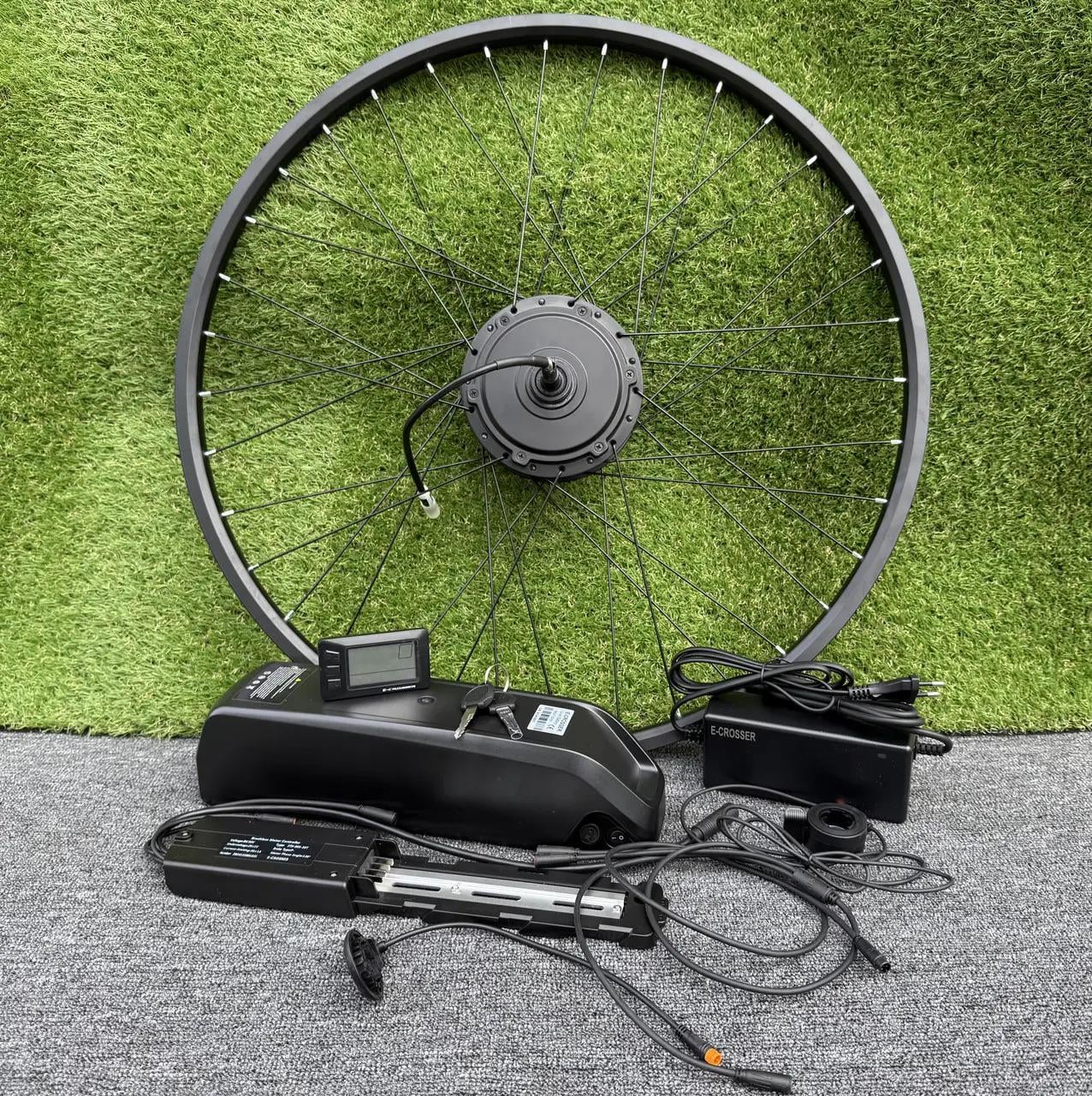 Электронабор E-Crosser 48V/750W на заднее колесо кассета спицированный и отцентрированный 26" батарея li-ion 15 A (09015)